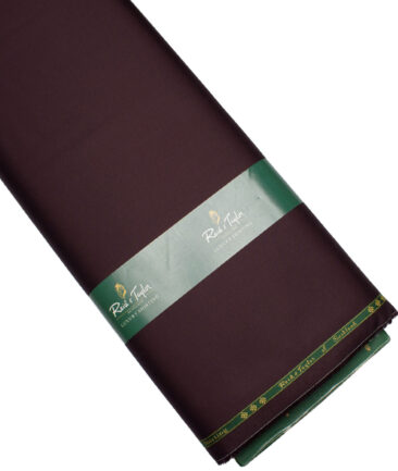 Reid & Taylor  Giza Cotton Solids Shirt or Kurta Pajama Fabric (Brownish Wine)