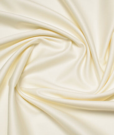 Italian Channel Terry Rayon Solids  Suiting Fabric (Cream)