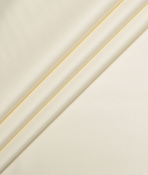 Italian Channel Terry Rayon Solids Suiting Fabric (Cream) Italian Channel Terry Rayon Solids Suiting Fabric (Cream)
