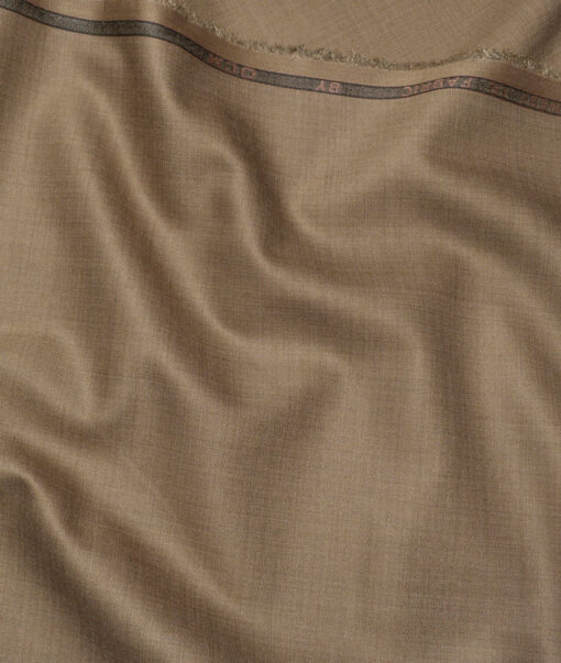 OCM Terry Rayon Self Design  Suiting Fabric (Brown)