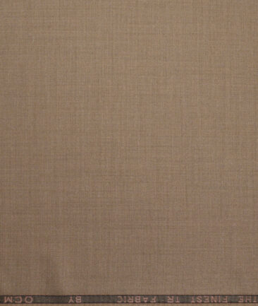 OCM Terry Rayon Self Design  Suiting Fabric (Brown)