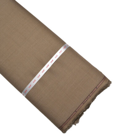 OCM Terry Rayon Self Design  Suiting Fabric (Brown)