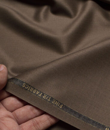 OCM Terry Rayon Solids  Suiting Fabric (Brown)