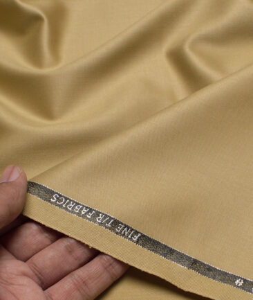 OCM Terry Rayon Solids  Suiting Fabric (Sand Beige)