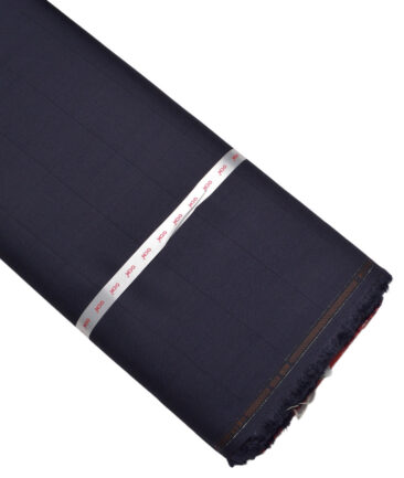 OCM Terry Rayon Checks  Stretchable Suiting Fabric (Dark Tuna Purple)