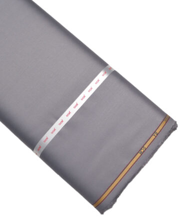 OCM Terry Rayon Solids  Suiting Fabric (Silver Grey)