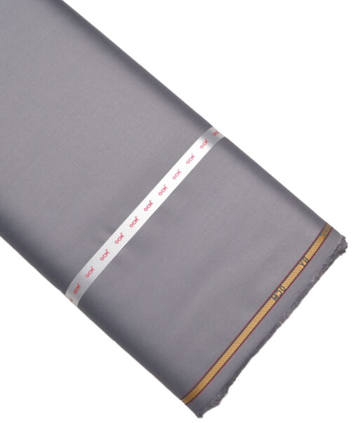 OCM Terry Rayon Solids  Suiting Fabric (Silver Grey)