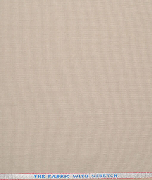 OCM Terry Rayon Structured  Stretchable Suiting Fabric (Cream)