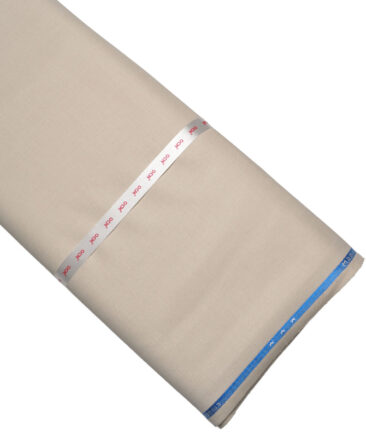 OCM Terry Rayon Structured  Stretchable Suiting Fabric (Cream)