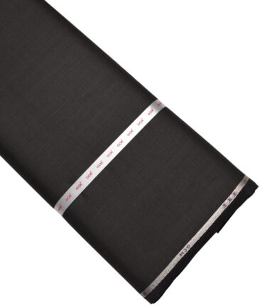 OCM Terry Rayon Checks  Suiting Fabric (Dark Brown)