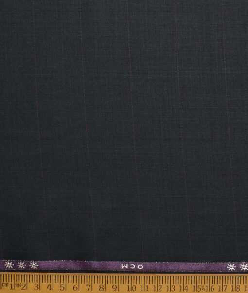 OCM Terry Rayon Checks  Suiting Fabric (Dark Green)
