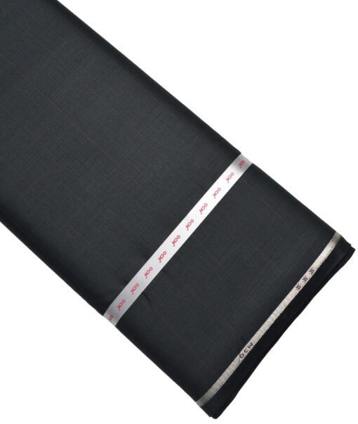 OCM Terry Rayon Checks  Suiting Fabric (Dark Green)