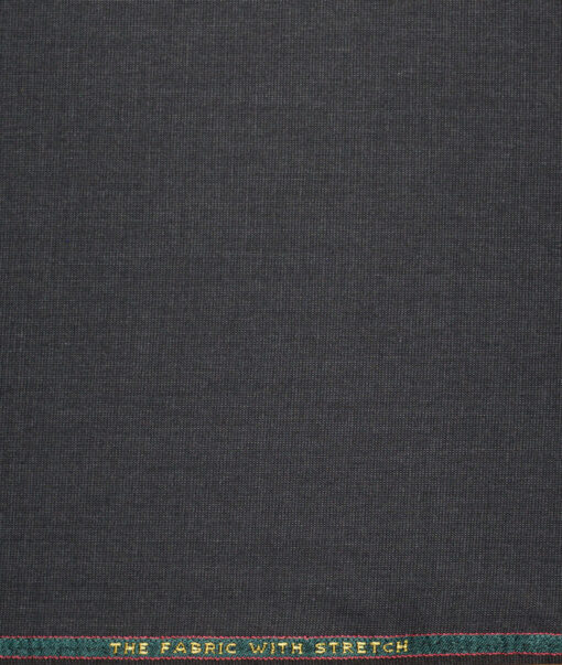 OCM Terry Rayon Structured  Stretchable Suiting Fabric (Dark Grey)