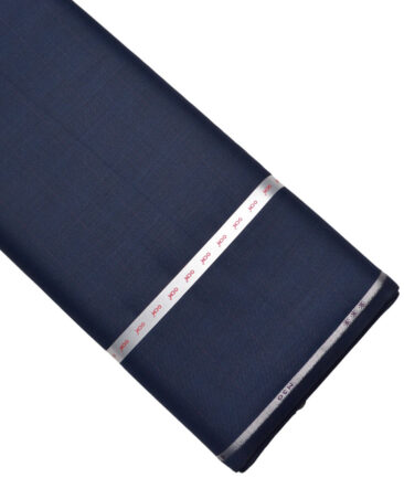 OCM Terry Rayon Checks  Suiting Fabric (Dark Royal Blue)