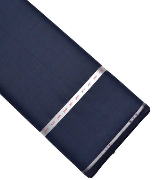 OCM Terry Rayon Checks  Suiting Fabric (Dark Royal Blue)