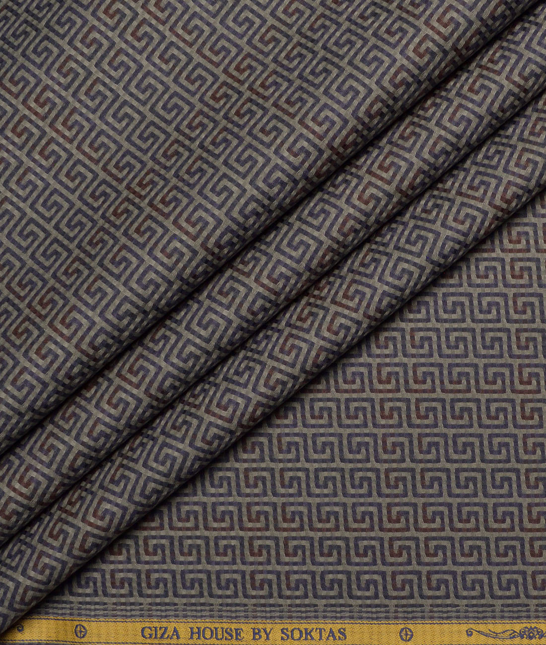 Soktas Giza Cotton Self Design Shirting Fabric (Light Brown) Soktas Giza Cotton Self Design Shirting Fabric (Light Brown)