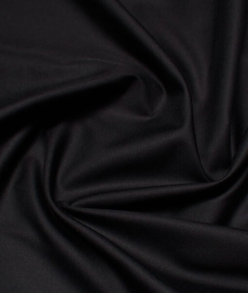 Vercelli Italy 2 Ply 100's Giza Cotton Solids Shirting Fabric (Black)