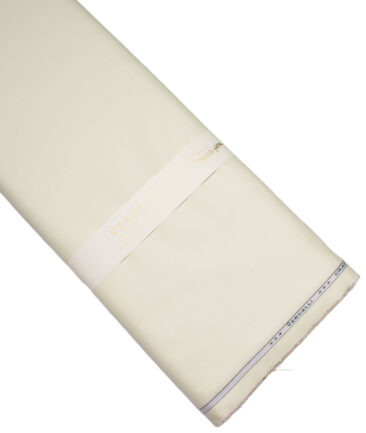 Vercelli Italy 2 Ply 100's Giza Cotton Solids Shirting Fabric (Cream)