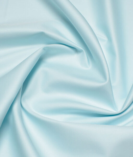Vercelli Italy 2 Ply 100's Giza Cotton Solids Shirting Fabric (Frost Mint Blue)