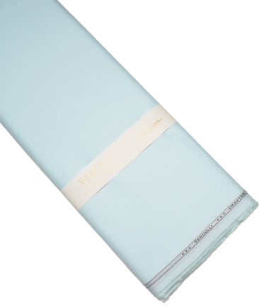 Vercelli Italy 2 Ply 100's Giza Cotton Solids Shirting Fabric (Frost Mint Blue)