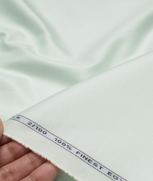 Vercelli Italy 2 Ply 100's Giza Cotton Solids Shirting Fabric (Surf Crest Green)