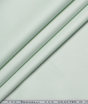 Vercelli Italy 2 Ply 100's Giza Cotton Solids Shirting Fabric (Surf Crest Green)