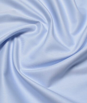 Vercelli Italy 2 Ply 100's Giza Cotton Solids Shirting Fabric (Sky Blue)