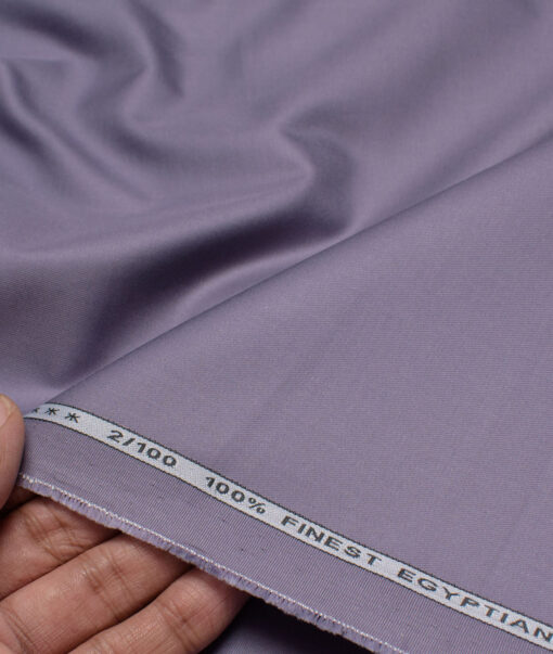 Vercelli Italy 2 Ply 100's Giza Cotton Solids Shirting Fabric (Venus Purple)