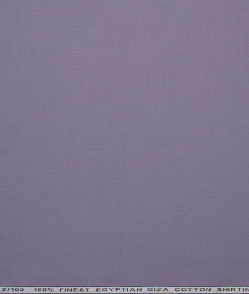 Vercelli Italy 2 Ply 100's Giza Cotton Solids Shirting Fabric (Venus Purple)