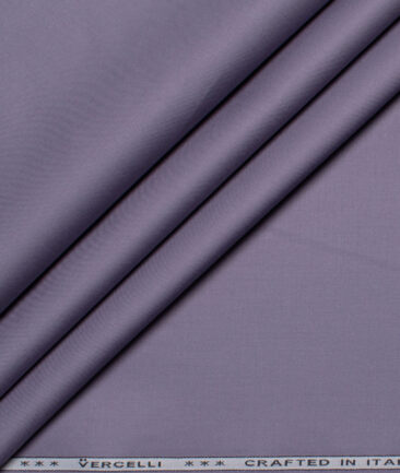 Vercelli Italy 2 Ply 100's Giza Cotton Solids Shirting Fabric (Venus Purple)