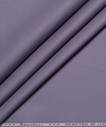 Vercelli Italy 2 Ply 100's Giza Cotton Solids Shirting Fabric (Venus Purple)