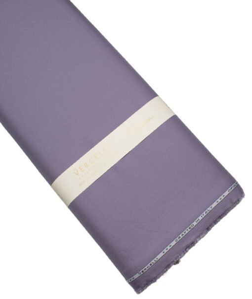 Vercelli Italy 2 Ply 100's Giza Cotton Solids Shirting Fabric (Venus Purple)