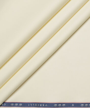 Vercelli Italy 2 Ply 100's Supima Cotton Solids Shirting Fabric (Cream)