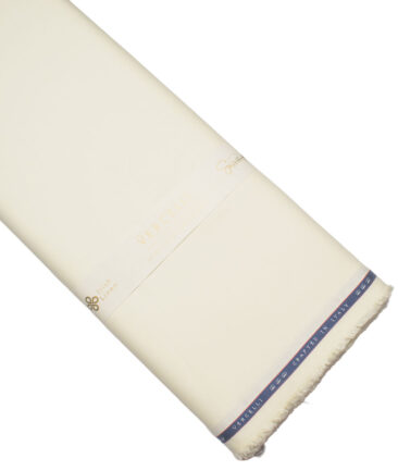 Vercelli Italy 2 Ply 100's Supima Cotton Solids Shirting Fabric (Cream)