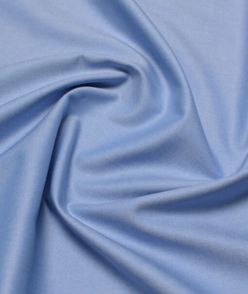 Vercelli Italy 2 Ply 100's Supima Cotton Solids Shirting Fabric (Light Blue)