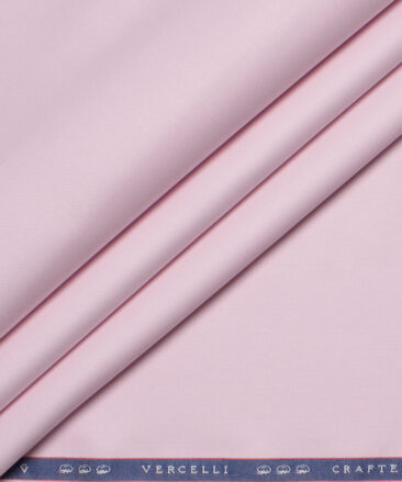 Vercelli Italy 2 Ply 100's Supima Cotton Solids Shirting Fabric (Pink)