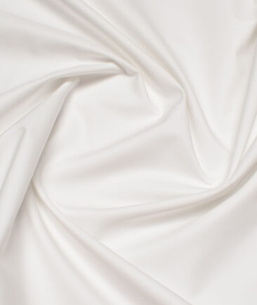 Vercelli Italy 2 Ply 100's Supima Cotton Solids Shirting Fabric (White)