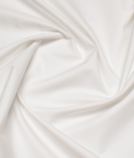 Vercelli Italy 2 Ply 100's Supima Cotton Solids Shirting Fabric (White)