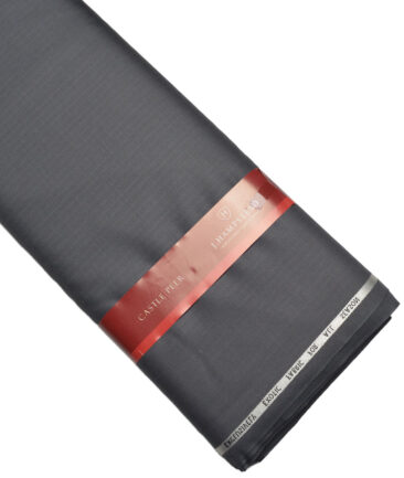 J.Hampstead Super 100's Self Design 20% Merino Wool Suiting Fabric (Cement Grey)