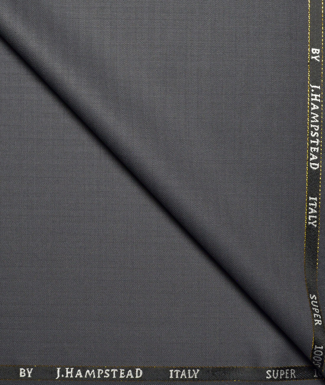 J.Hampstead Super 100's Self Design 20% Merino Wool Suiting Fabric (Cement Grey) J.Hampstead Super 100's Self Design 20% Merino Wool Suiting Fabric (Cement Grey)