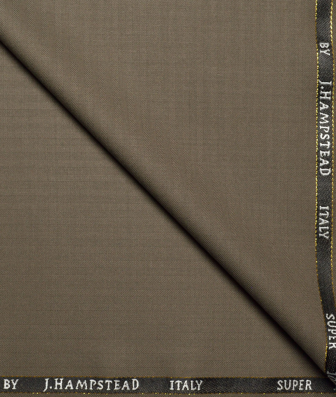 J.Hampstead Super 100's Self Design 20% Merino Wool Suiting Fabric (Light Brown) J.Hampstead Super 100's Self Design 20% Merino Wool Suiting Fabric (Light Brown)