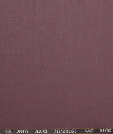 J.Hampstead Super 100's Solids 20% Merino Wool Suiting Fabric (Falcon Purple)