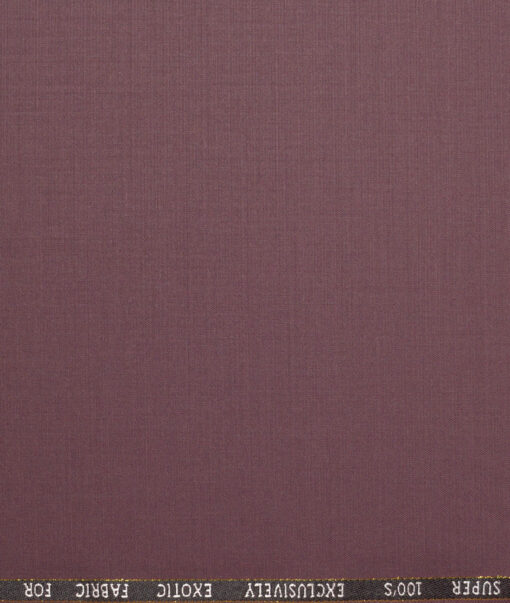 J.Hampstead Super 100's Solids 20% Merino Wool Suiting Fabric (Falcon Purple)