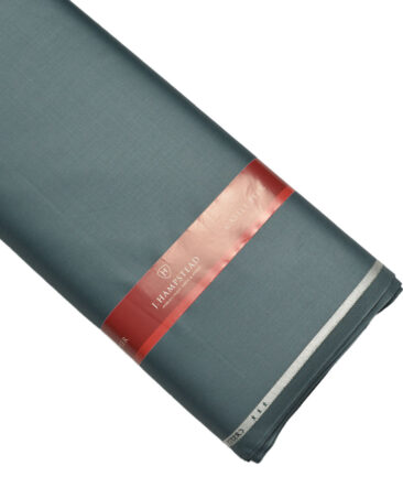 J.Hampstead Super 100's Solids 20% Merino Wool Suiting Fabric (Turquoise Green)