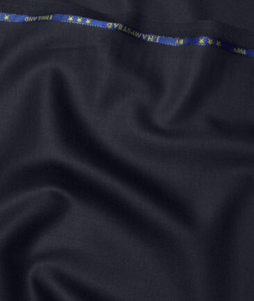 J.Hampstead Super 140's Solids 50% Merino Wool Suiting Fabric (Dark Blue)