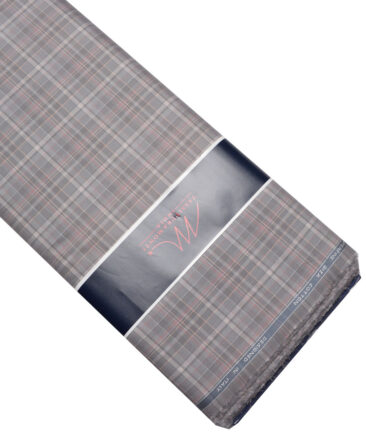 Tessitura Monti  Giza Cotton Checks Shirting Fabric (Grey)