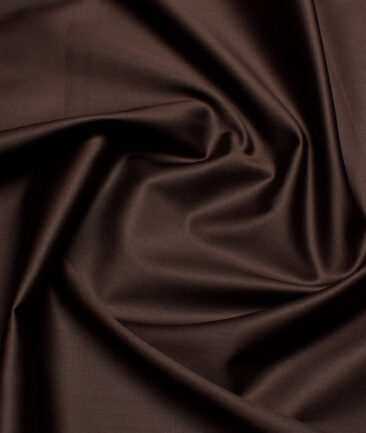Tessitura Monti 2 Ply 70's Giza Cotton Solids Shirting Fabric (Dark Coffee Brown)