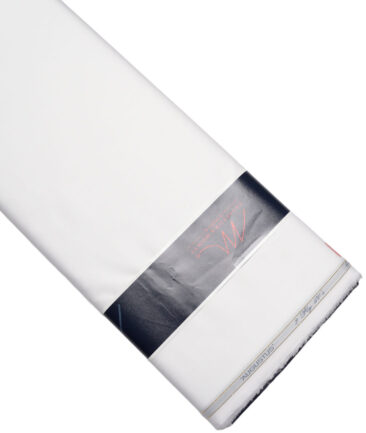 Tessitura Monti 2 Ply 170's Giza Cotton Solids Shirting Fabric (White)