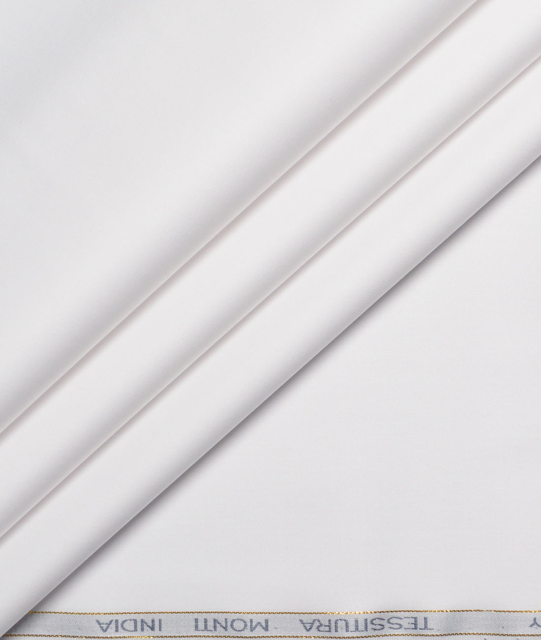 Tessitura Monti 2 Ply 170's Giza Cotton Solids Shirting Fabric (White) Tessitura Monti 2 Ply 170's Giza Cotton Solids Shirting Fabric (White)