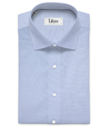 Soktas  Giza Cotton Structured Shirting Fabric (Light Blue)